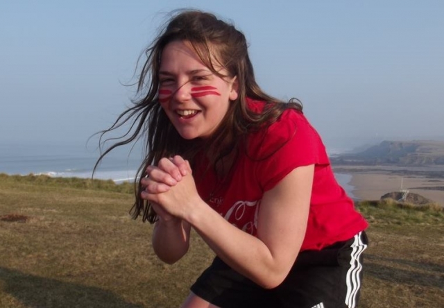 Bronte breaks out a squat for Sport Relief